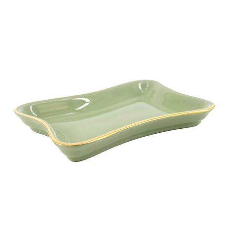 Vintage Lenox Celadon Porcelain Trinket Dish
