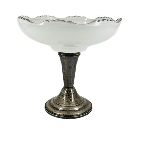 Single Whiting Sterling Weighted Candlestick/ Compote