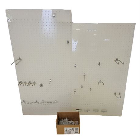 Set of 2 Plastic Peg Boards