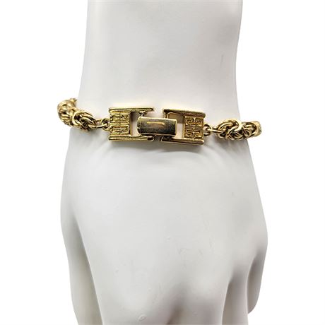Vintage Givenchy 4G Clasp Byzantine Link Bracelet