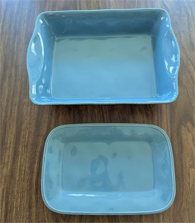 Rachel Ray Turquoise Baking Dish and Tray