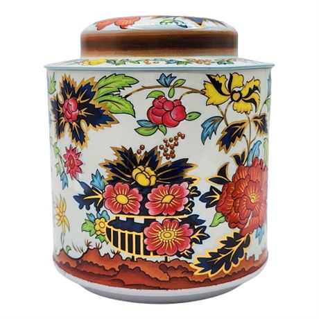 Vintage Daher Floral Tea Tin