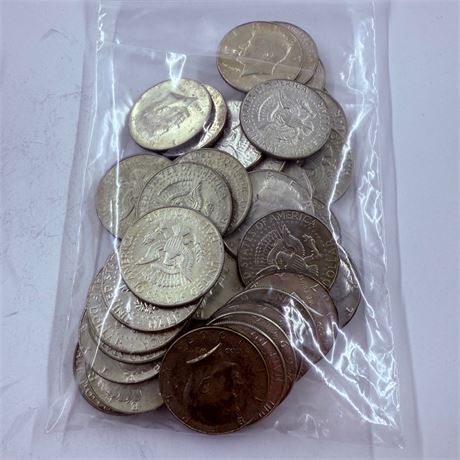 $20 Kennedy 40% Silver Half Dollars