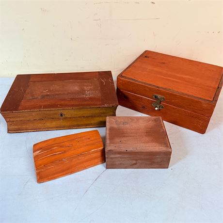 Vintage Wood Box Lot