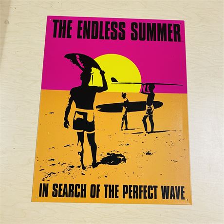 12.5x16” Endless Summer Metal Retro Sign