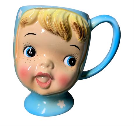 NOS Napco Mid Century Miss Cutie-Pie Ceramic Mug