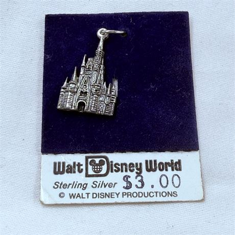 Vtg Disneyland Sterling Pendant / Charm