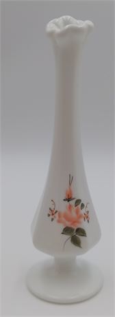 Vintage Fenton Bud vase hand painted