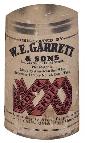 Antique W E Garrett & Sons Sweet Mild Snuff Advertising Notebook