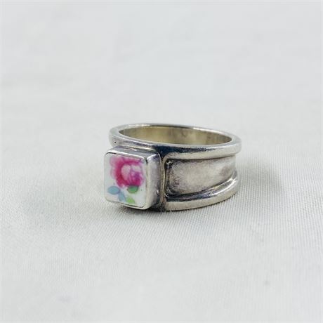 7.6g Sterling Ring Size 7.5