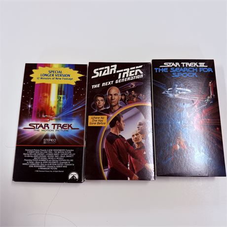 Star Trek VHS Lot