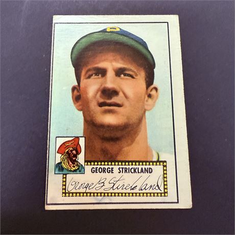 1952 Topps George Strickland