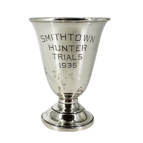 El Sil Co Sterling Silver Mini Tournament Cup "Smithtown Hunter Trials 1938"