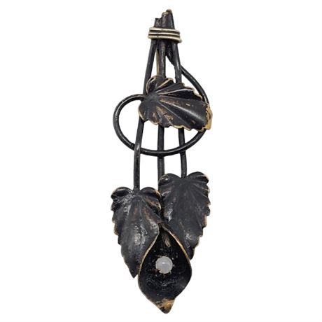 Antique Victorian Mourning Brooch