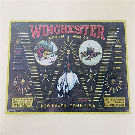 Winchester 12.5x16” Metal Retro Sign