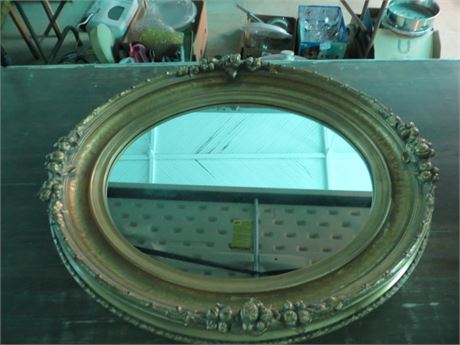 Newer Ornate Gold Frame Mirror
