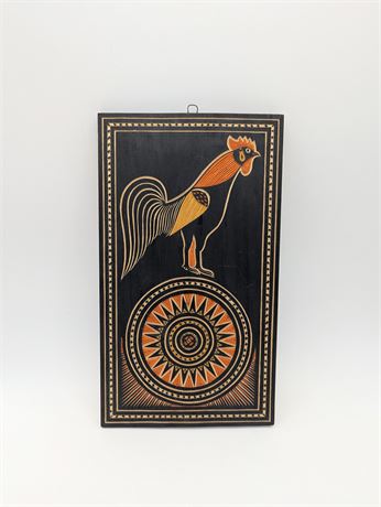 Rare Rooster Detailed Wall Art Tana Toraja Indonesia