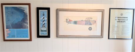 Lot 4 Pictures Aircraft, Lighthouse and North Carolina Coast