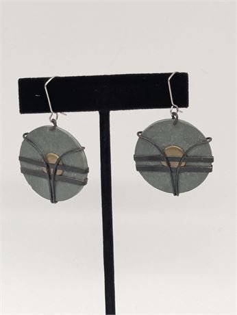 Handmade Czech Artisan Art Deco Style Earrings