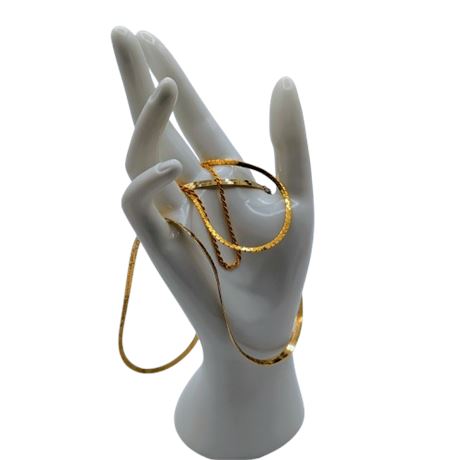 Sterling Chains with Gold Plate