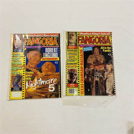 Vintage Fangoria Magazines