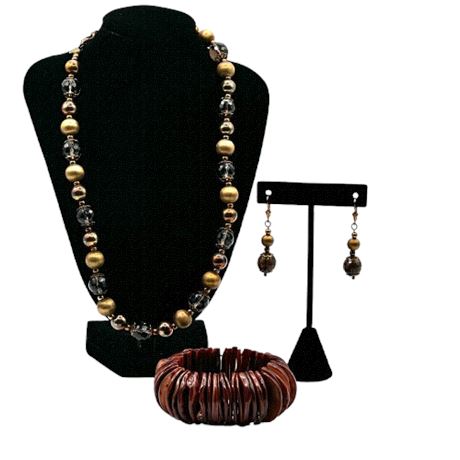 Necklace, Earrings and Bracelet