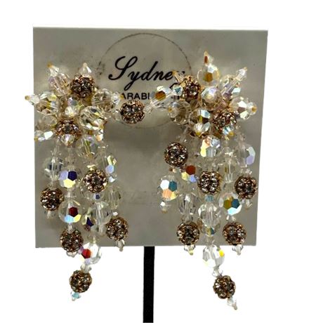 'NEW' Snowflake Bling Earrings