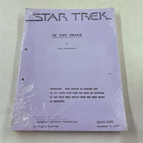 Star Trek ‘In Thy Image’  Script