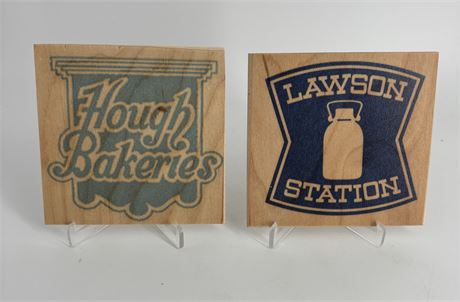 Hough Bakery / Lawson's Wooden Coasters