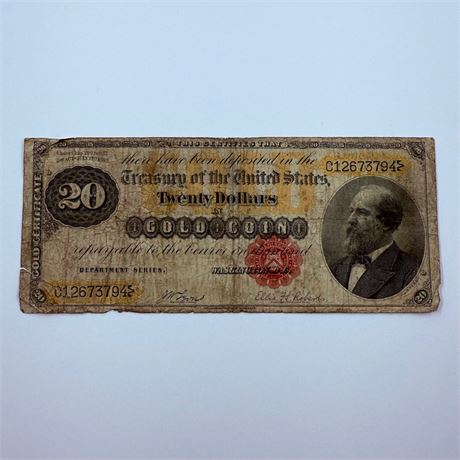 1882 $20 Gold Certificate