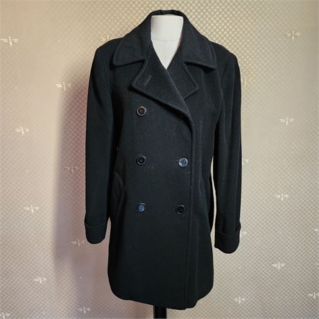 Great Lakes VNTG - Larry Levine Italian Lambswool/Cashmere Pea Coat