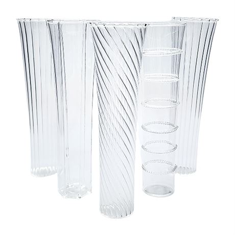 Abigails Hand Blown Crystal Stemless Flute Glasses
