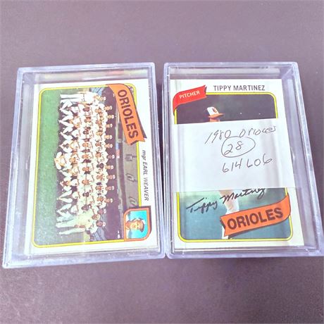 1980 Topps Baltimore Orioles Sets