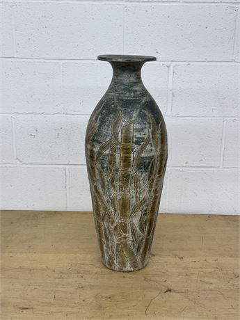 Bamboo Design Tall Vase