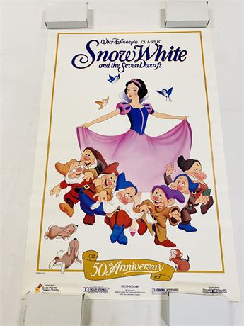 Snow White 50th Anniversary Release Original Movie Poster - Rolled, Unused