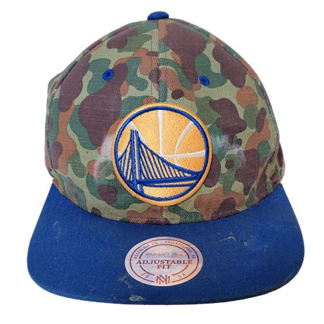 Mitchell & Ness Adjustable Fit Golden State Camo Hat