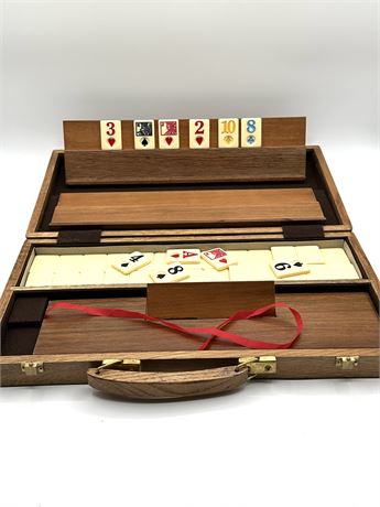 Rummy Game in Wood Box