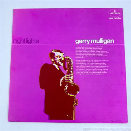 Gerry Mulligan Night Lights Vinyl Record