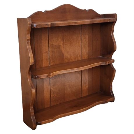 Colonial Style Maple Wall Shelf