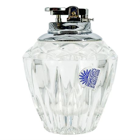 Vintage "Highlights" Princess House Working Crystal Table Lighter