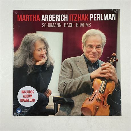 Martha Argerich Itzhak Perlman Schumann Bach Brahms Sealed Vinyl Record