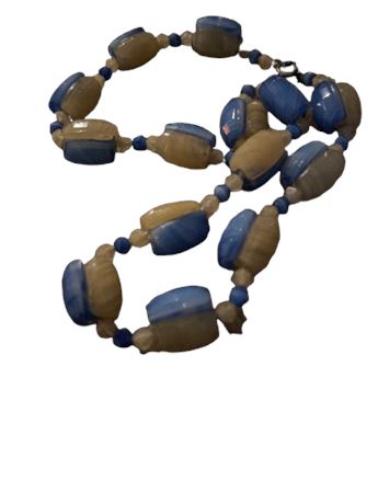 Czech glass vintage beaded necklace