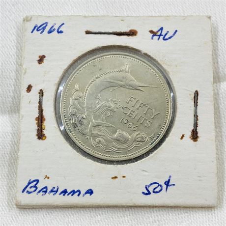 1966 Bahamas Half Dollar