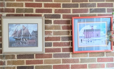 Lot 2 Charles Wysocki Americana Framed Prints