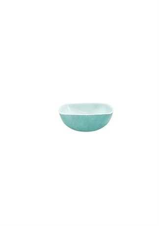 Vtg Turquoise Pyrex Square Dish - 410/12 oz.