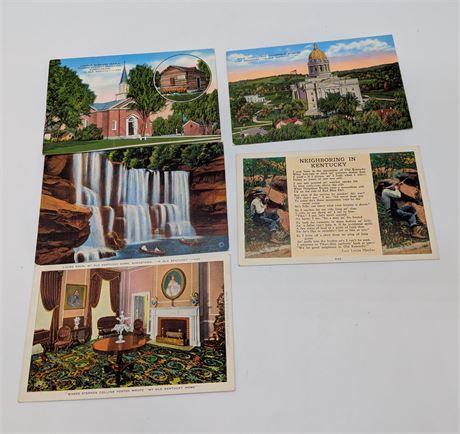 Vintage Unused Kentucky Postcards