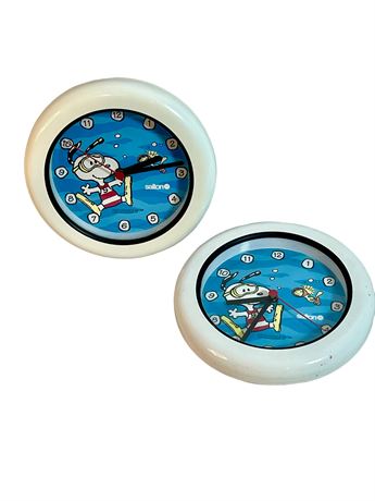 Pair of Snoopy Clocks