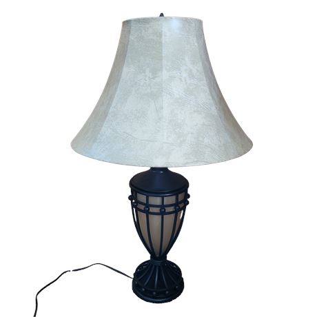 Franklin Iron Works Cardiff Rustic Table Lamp & Shade