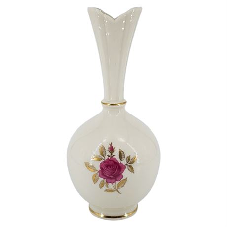 Vintage LENOX "Rhodora" Porcelain Bulbous High Vase