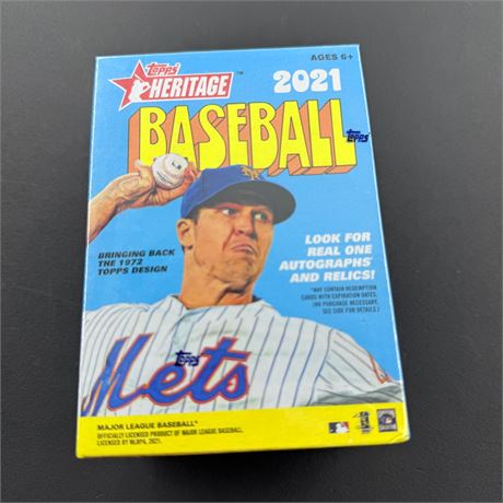 Sealed 2021 Topps Heritage Baseball Blaster Box